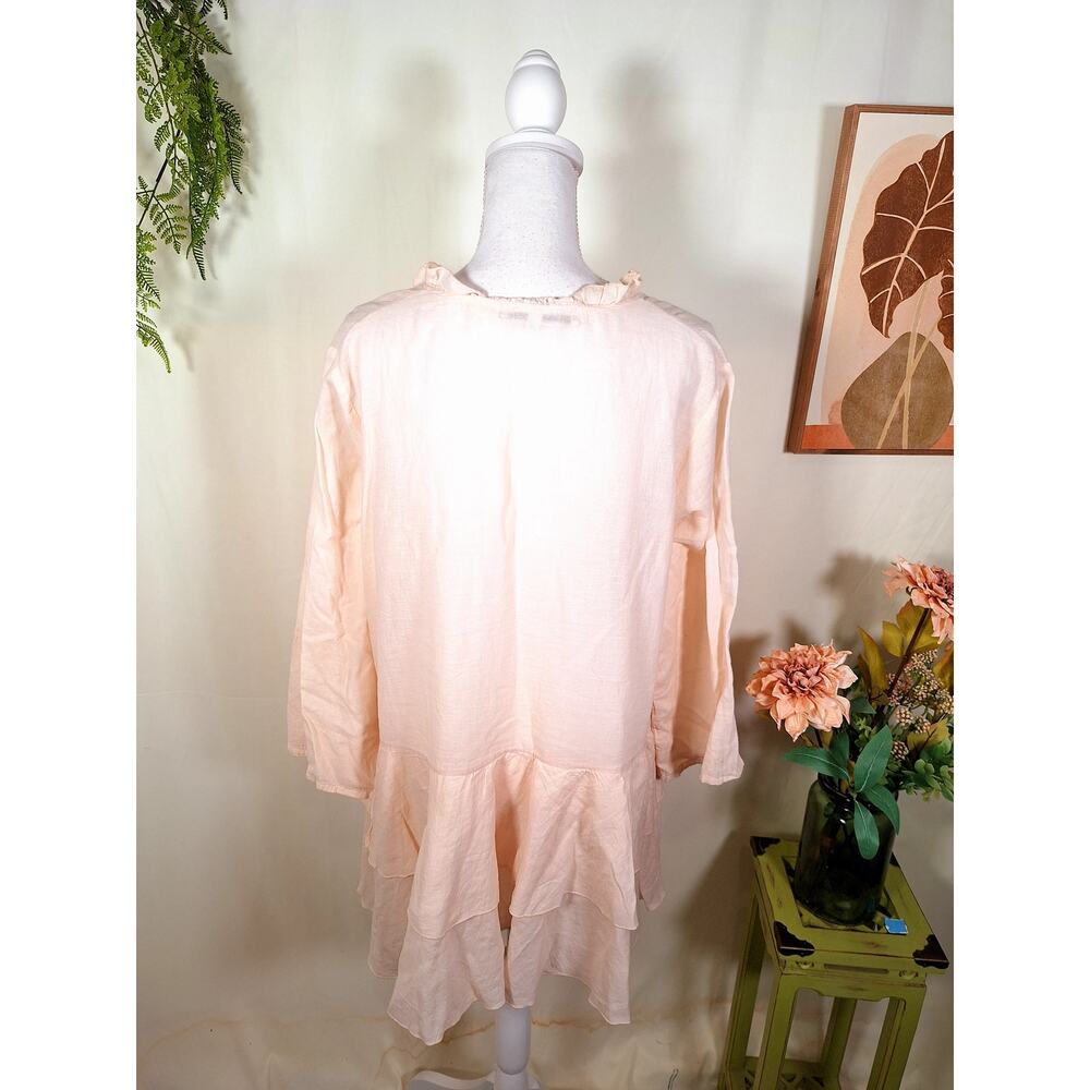 JP and Mattie Women's Tunic Top Light Pink Large - Picture 3 of 7